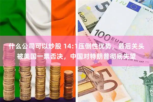 什么公司可以炒股 14:1压倒性优势，最后关头被美国一票否决，中国对特朗普彻底失望